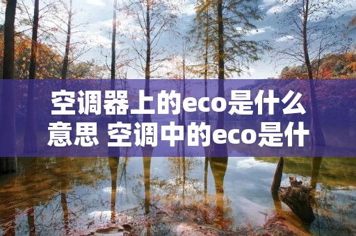 空调器上的eco是什么意思 空调中的eco是什么意思啊