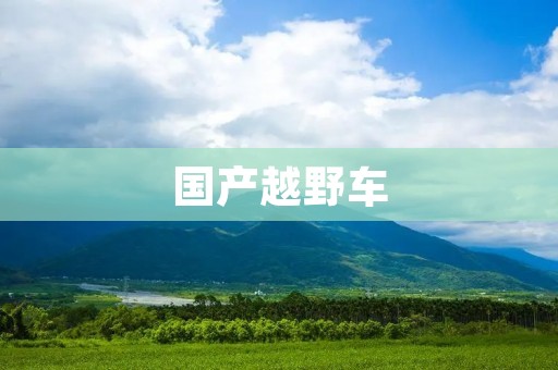 国产越野车:突破技术壁垒,开拓征途 国产越野车:突破技术壁垒,开拓征途