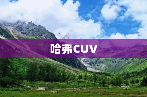 哈弗CUV:引领城市SUV新风潮 哈弗CUV:引领城市SUV新风潮