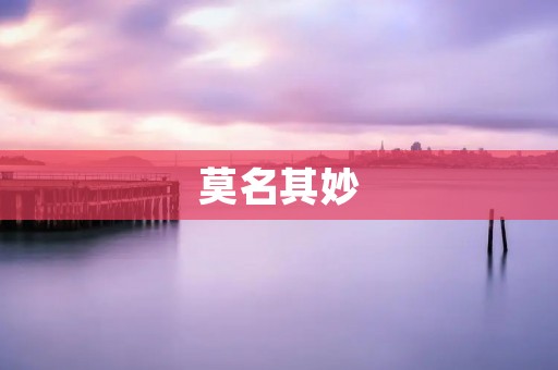 莫名其妙:揭开人生的神秘面纱