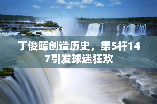 丁俊晖创造历史,第5杆147引发球迷狂欢 丁俊晖创造历史,第5杆147引发球迷狂欢
