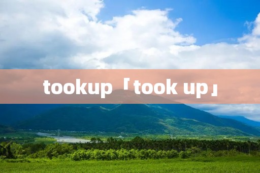 tookup「took up」 tookup「took up」