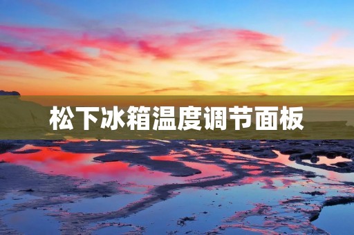 松下冰箱温度调节面板：功能丰富、智能便捷的冷藏利器