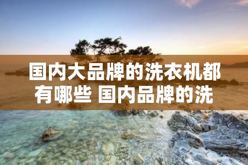 国内大品牌的洗衣机都有哪些 国内品牌的洗衣机哪家好