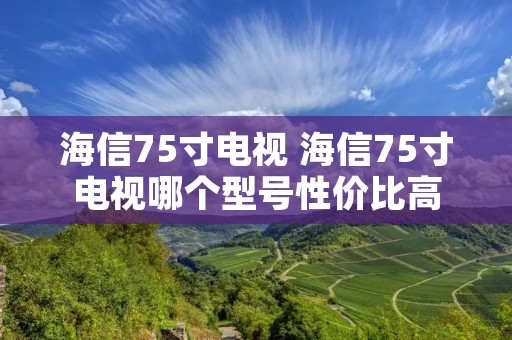 海信75寸电视 海信75寸电视哪个型号性价比高
