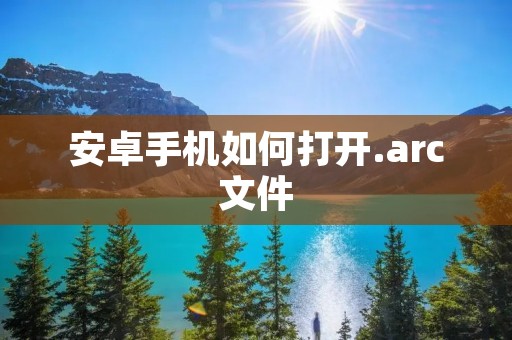 安卓手机如何打开.arc文件