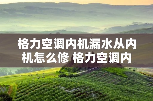 格力空调内机漏水从内机怎么修 格力空调内机漏水的主要原因是什么