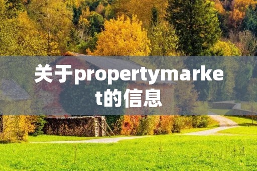 关于propertymarket的信息 关于propertymarket的信息