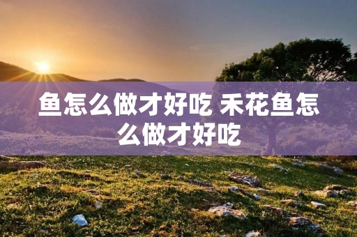 鱼怎么做才好吃 禾花鱼怎么做才好吃 鱼怎么做才好吃 禾花鱼怎么做才好吃