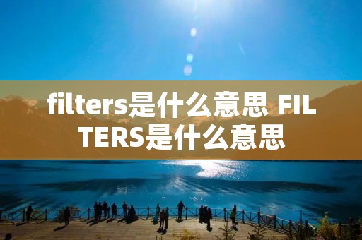 filters是什么意思 FILTERS是什么意思