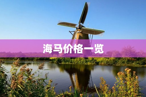 海马价格一览:了解不同型号海马的市场行情 海马价格一览:了解不同型号海马的市场行情