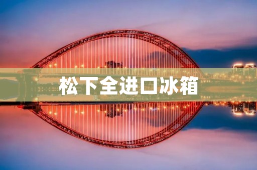 松下全进口冰箱：品质保证，高性能的冷藏解决方案