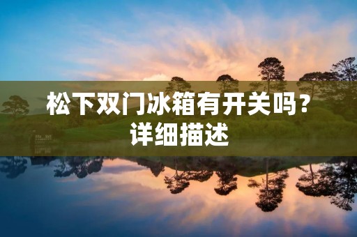 松下双门冰箱有开关吗？详细描述