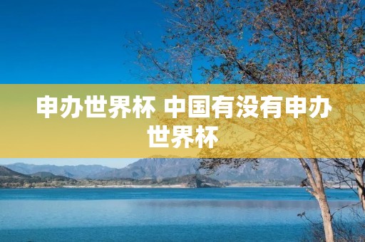 申办世界杯 中国有没有申办世界杯 申办世界杯 中国有没有申办世界杯