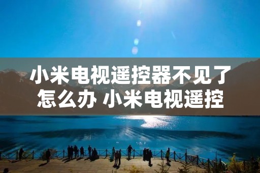 小米电视遥控器不见了怎么办 小米电视遥控器不见了怎么调