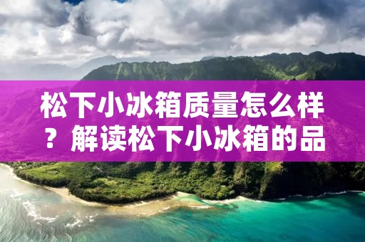 松下小冰箱质量怎么样?解读松下小冰箱的品质与性能 松下小冰箱质量怎么样?解读松下小冰箱的品质与性能