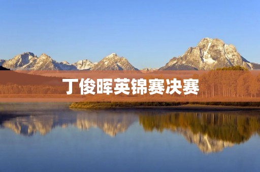 丁俊晖英锦赛决赛：瞩目的较量