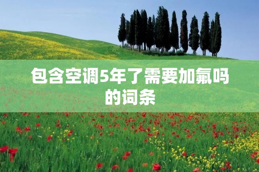 包含空调5年了需要加氟吗的词条