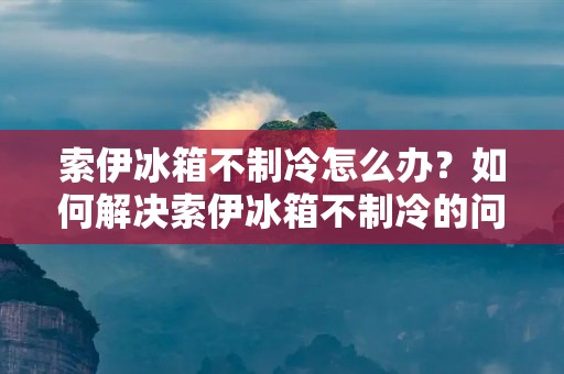 索伊冰箱不制冷怎么办?如何解决索伊冰箱不制冷的问题? 索伊冰箱不制冷怎么办?如何解决索伊冰箱不制冷的问题?