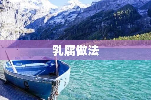 乳腐做法:传统美味的制作步骤与技巧 乳腐做法:传统美味的制作步骤与技巧
