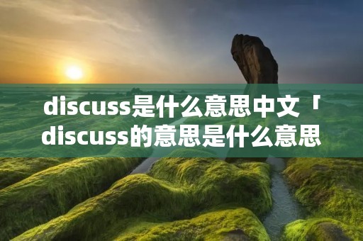 discuss是什么意思中文「discuss的意思是什么意思啊」