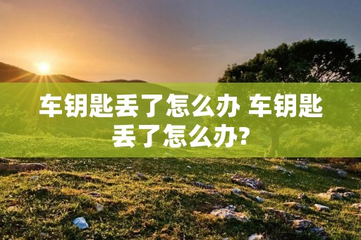 车钥匙丢了怎么办 车钥匙丢了怎么办?