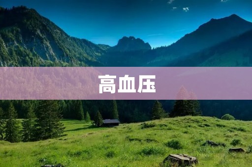 高血压:一种常见的慢性疾病