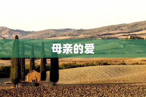 母亲的爱:无私奉献与无尽关怀