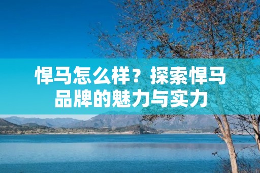 悍马怎么样？探索悍马品牌的魅力与实力