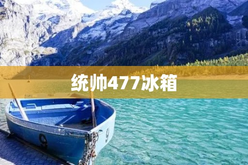 统帅477冰箱:高品质冷藏解决方案 统帅477冰箱:高品质冷藏解决方案