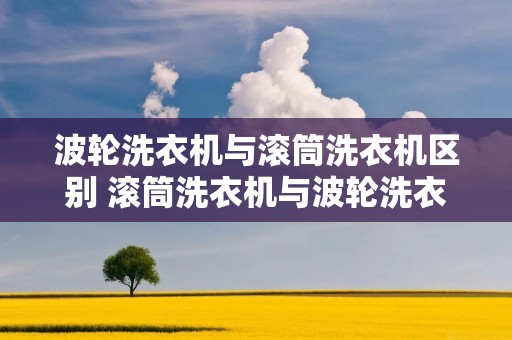 波轮洗衣机与滚筒洗衣机区别 滚筒洗衣机与波轮洗衣机的区别 波轮洗衣机与滚筒洗衣机区别 滚筒洗衣机与波轮洗衣机的区别
