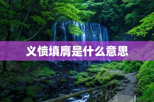 义愤填膺是什么意思