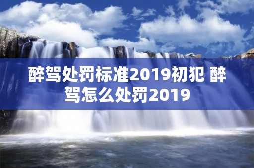 醉驾处罚标准2019初犯 醉驾怎么处罚2019