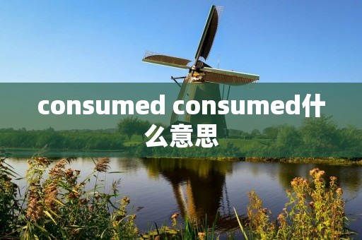 consumed consumed什么意思