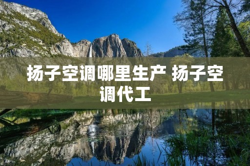 扬子空调哪里生产 扬子空调代工 扬子空调哪里生产 扬子空调代工