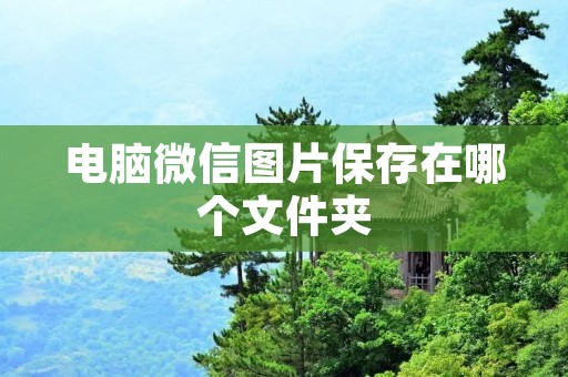 电脑微信图片保存在哪个文件夹