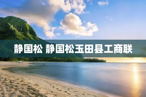 静国松 静国松玉田县工商联