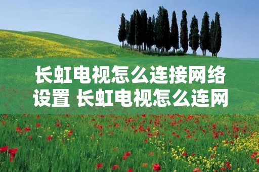长虹电视怎么连接网络设置 长虹电视怎么连网络电视?