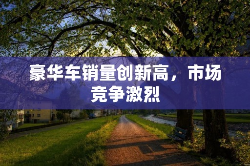 豪华车销量创新高,市场竞争激烈 豪华车销量创新高,市场竞争激烈