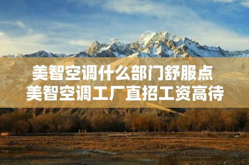 美智空调什么部门舒服点 美智空调工厂直招工资高待遇好