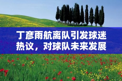 丁彦雨航离队引发球迷热议,对球队未来发展产生影响 丁彦雨航离队引发球迷热议,对球队未来发展产生影响