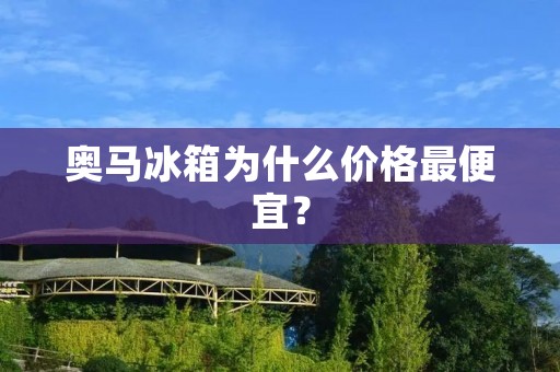 奥马冰箱为什么价格最便宜? 奥马冰箱为什么价格最便宜?