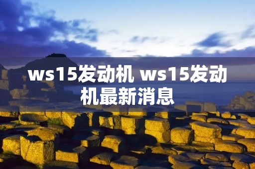 ws15发动机 ws15发动机最新消息 ws15发动机 ws15发动机最新消息