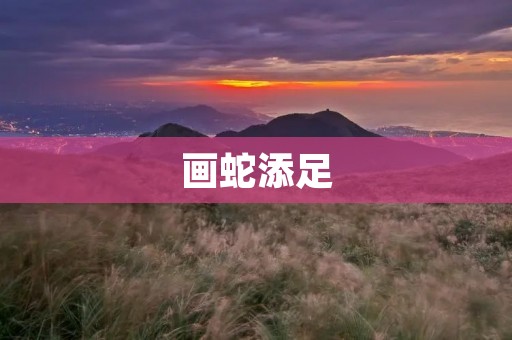 画蛇添足:不可贪多求全的道理