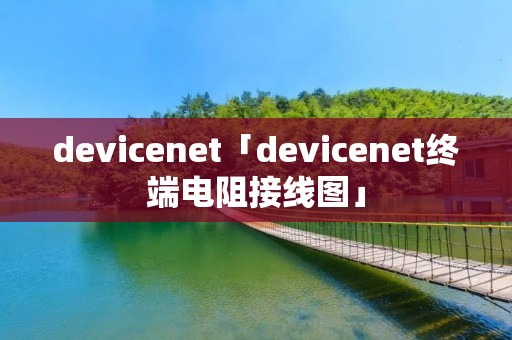devicenet「devicenet终端电阻接线图」