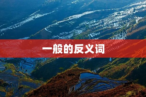 一般的反义词:特殊的