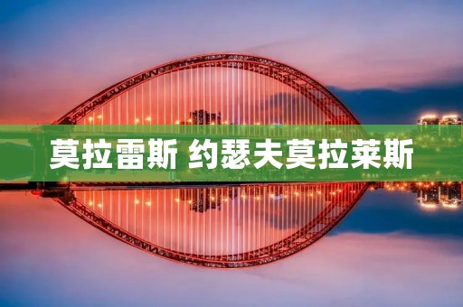 莫拉雷斯 约瑟夫莫拉莱斯