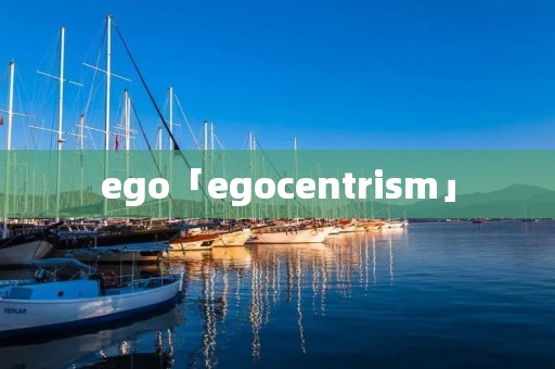 ego「egocentrism」