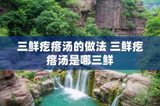 三鲜疙瘩汤的做法 三鲜疙瘩汤是哪三鲜