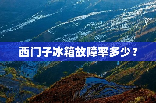 西门子冰箱故障率多少？